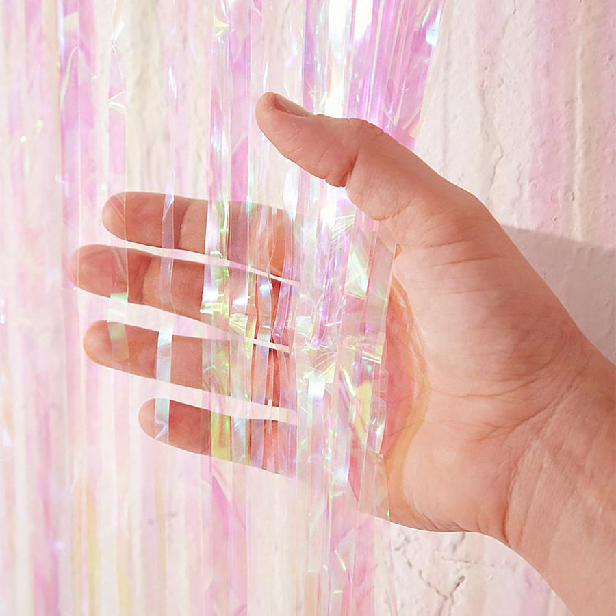 Iridescent Tinsel Curtain