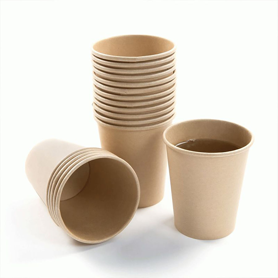 Brown Craft Plain Paper Cups (8pk)