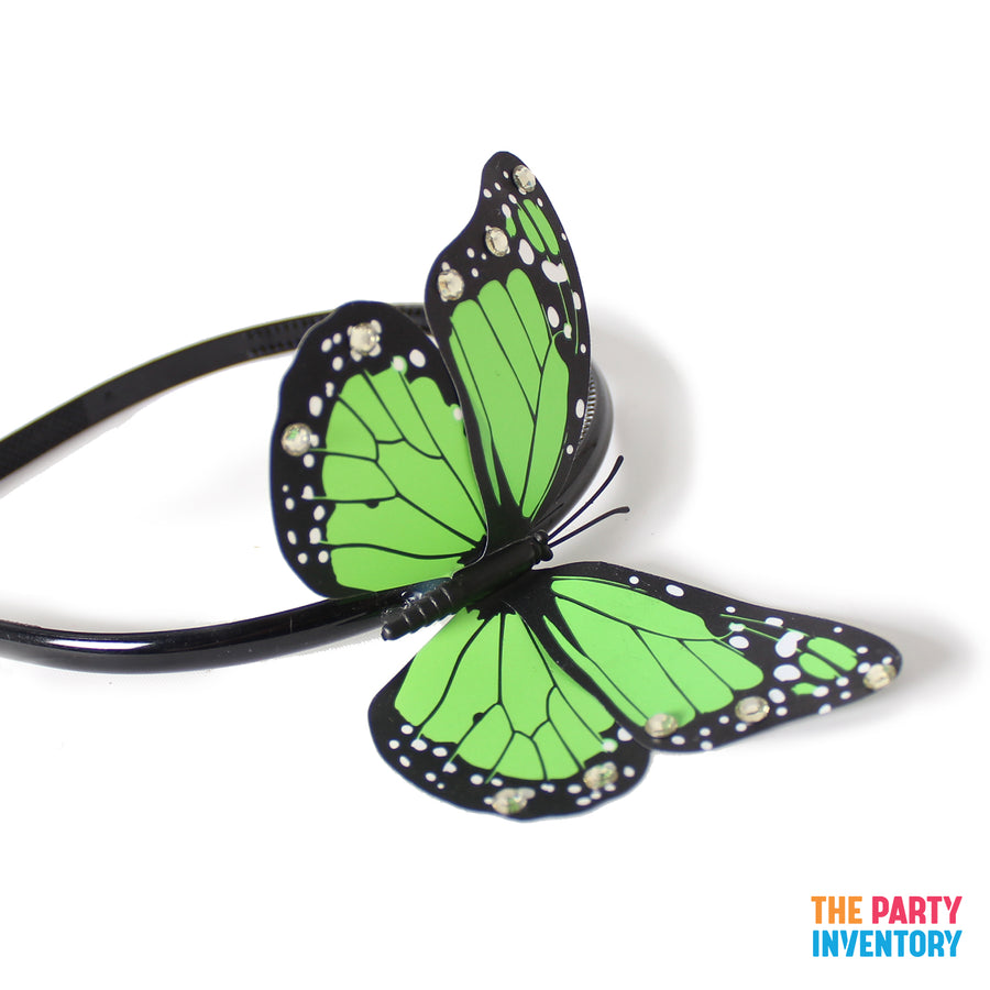 Green Butterfly Headband