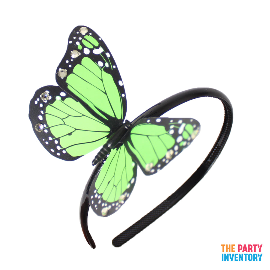 Green Butterfly Headband