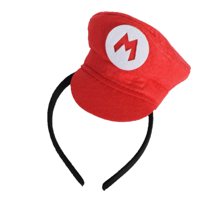 Red Mini Plumber Hat Headband