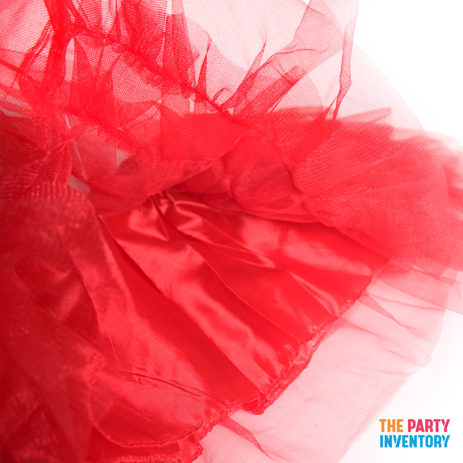 Red Tulle Petticoat Tutu