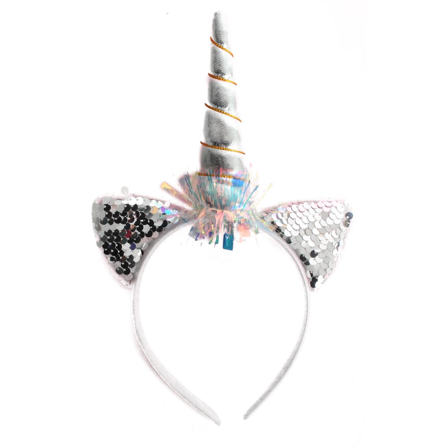 Silver Sequin Unicorn Headband