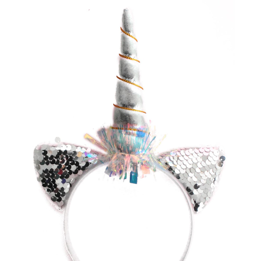 Silver Sequin Unicorn Headband