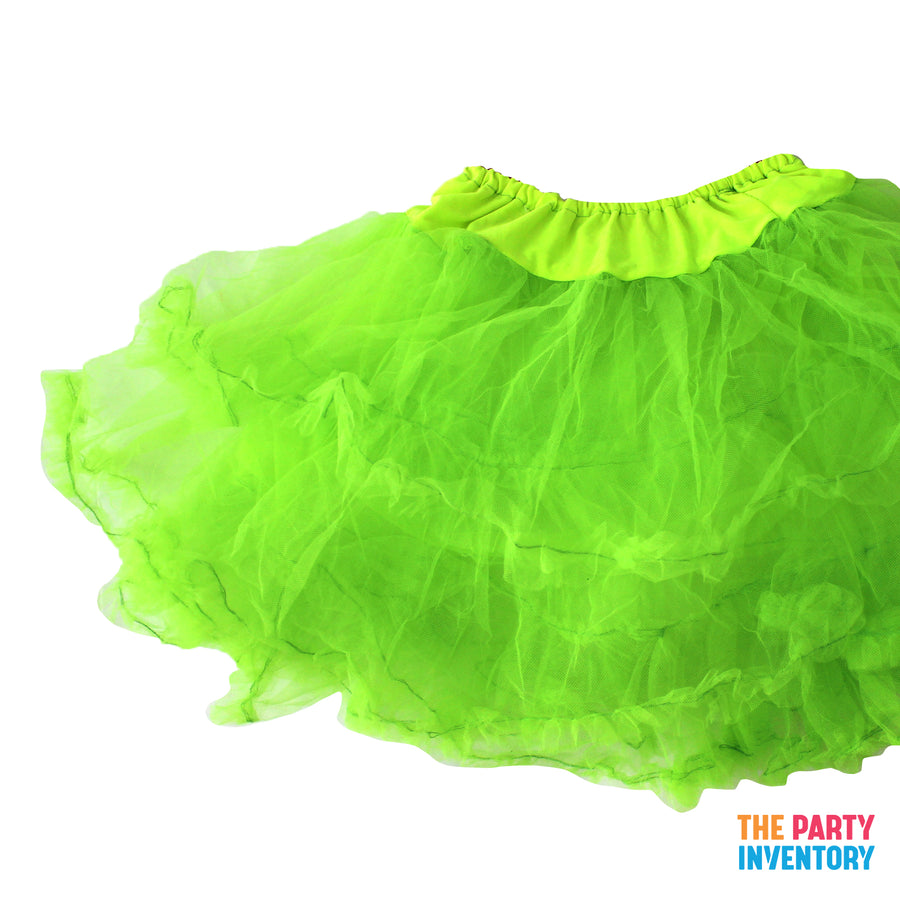 Fluro Green Tulle Petticoat Tutu