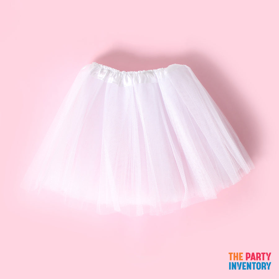 Children's White Stiff Net Tutu