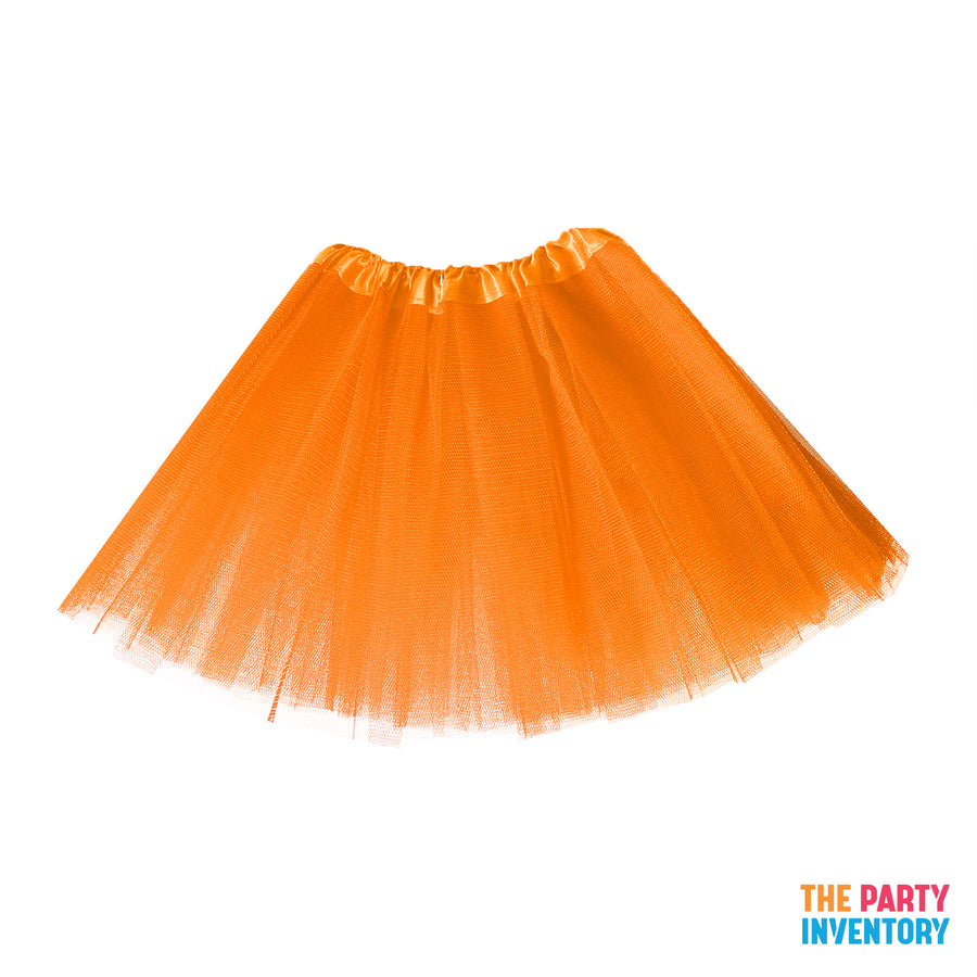 Children's Orange Stiff Net Tutu