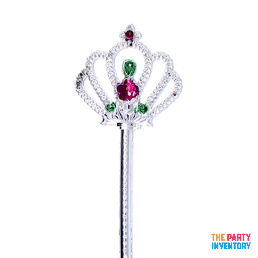 Pink Gem Crown Fairy Wand (6pk)