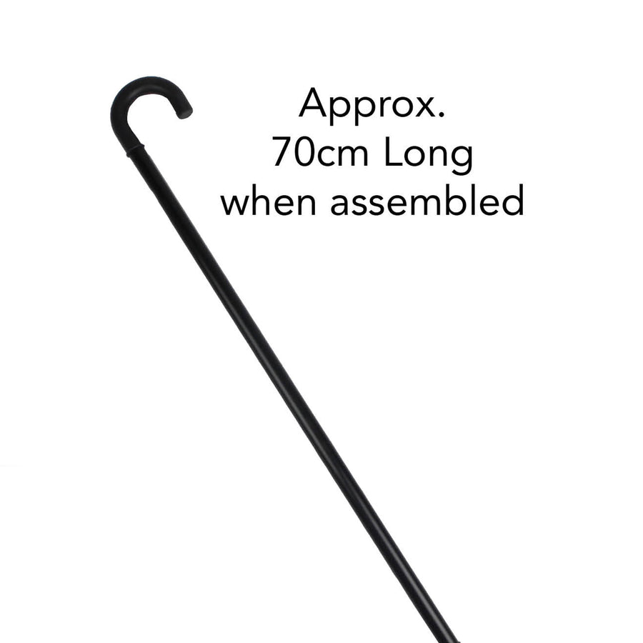 DIY Short Black Plastic Cane