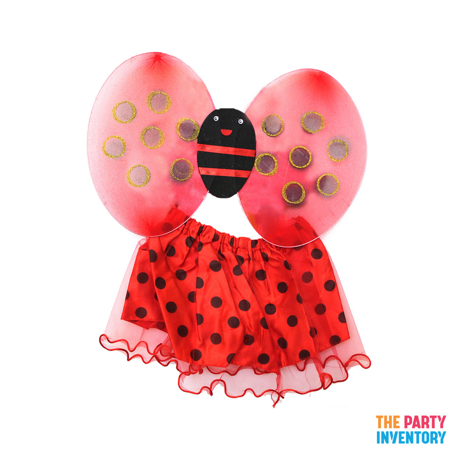 Lady Bug Wing and Tutu Costume Kit