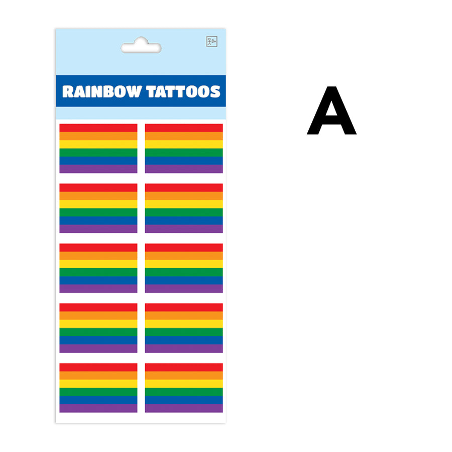 Rainbow Temporary Tattoos