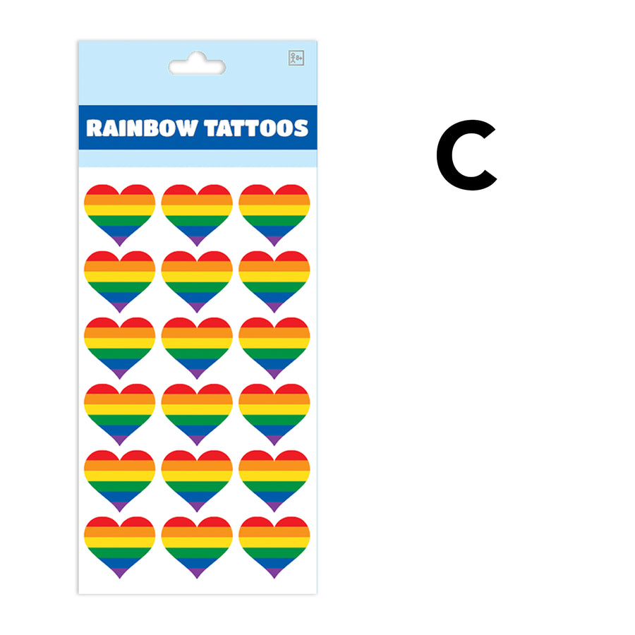 Rainbow Temporary Tattoos