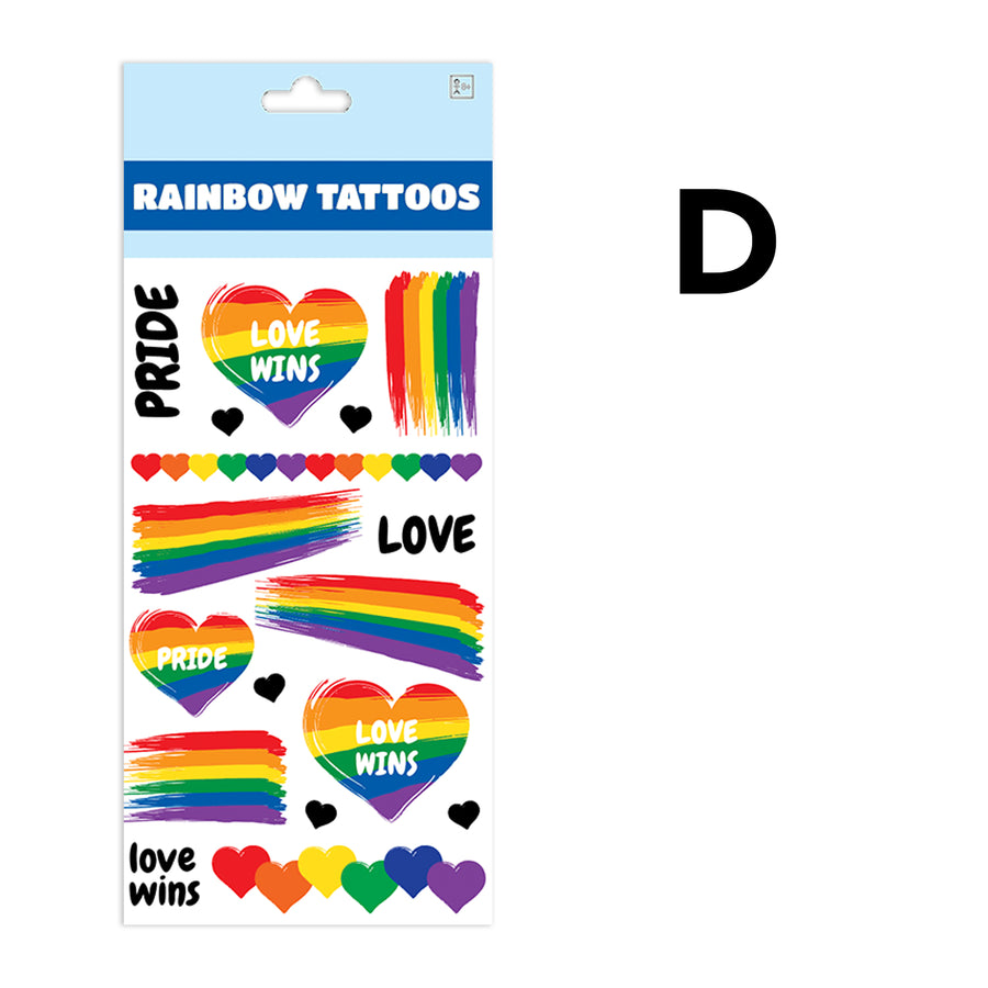 Rainbow Temporary Tattoos