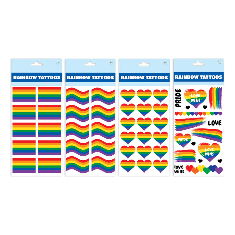 Rainbow Temporary Tattoos