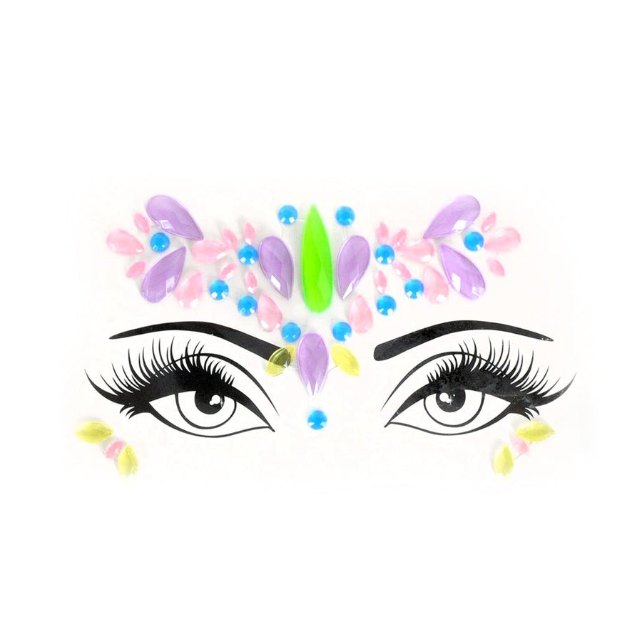 Face Diamonte Stickers (Neon Brights)