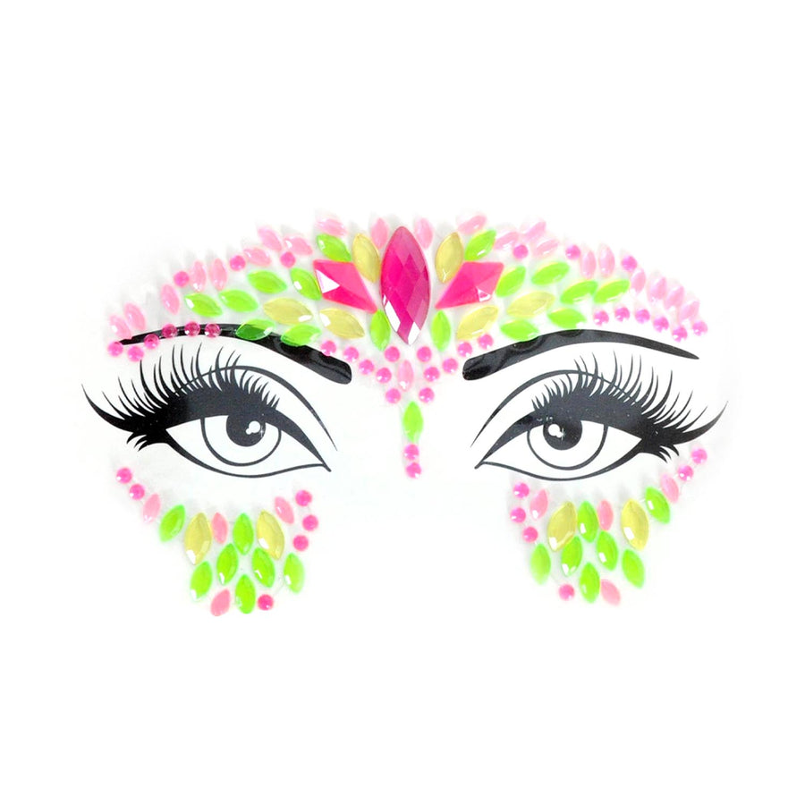 Face Diamonte Stickers (Neon Brights)