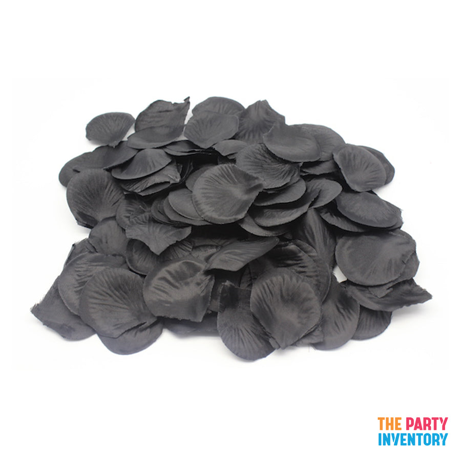 Black Fabric Petals