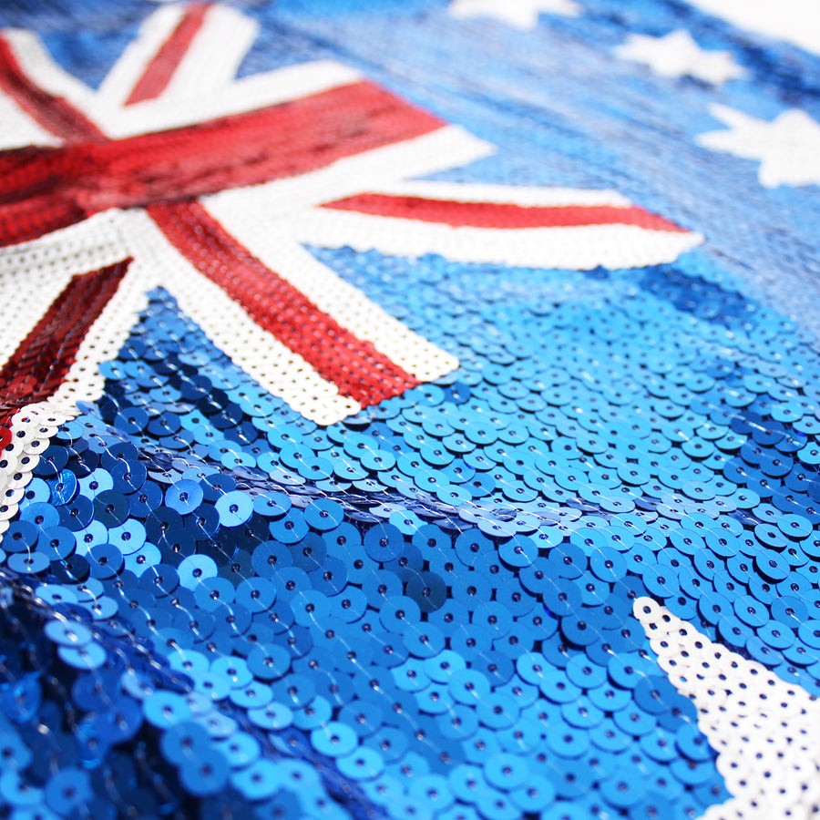 Adult Sequin Singlet (Australian Flag)