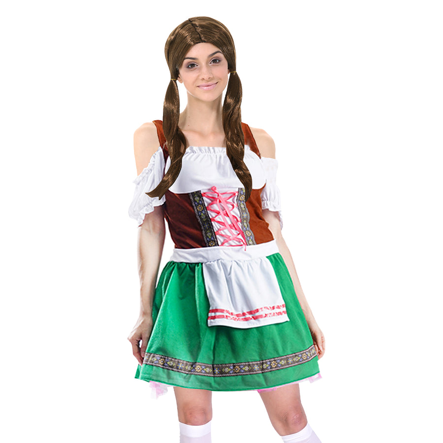 Adult Beer Lady Costume Green