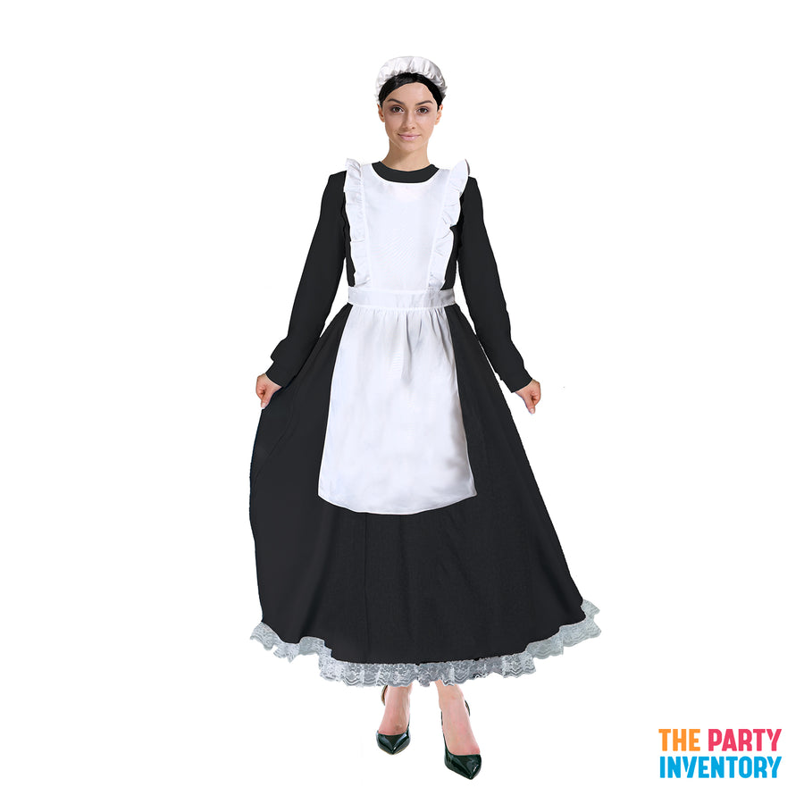 Adult Colonial Apron & Hat Costume Set