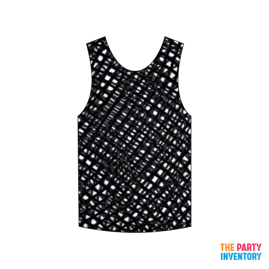 Punk Rock Fishnet Tank Top (Black)