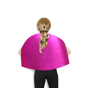 Short Metallic Cape (Hot Pink)