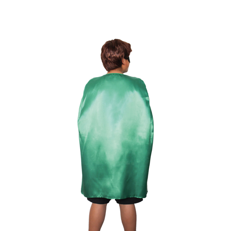 Midi Satin Cape (Green)