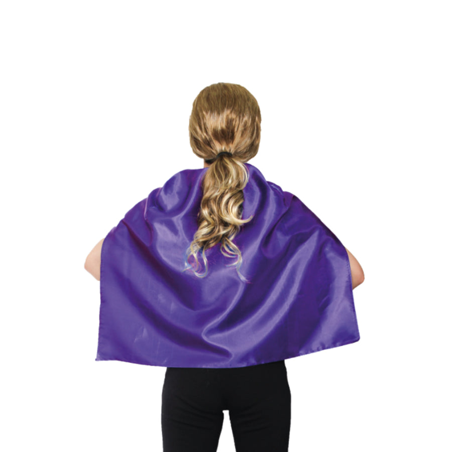 Short Satin Cape (Purple)