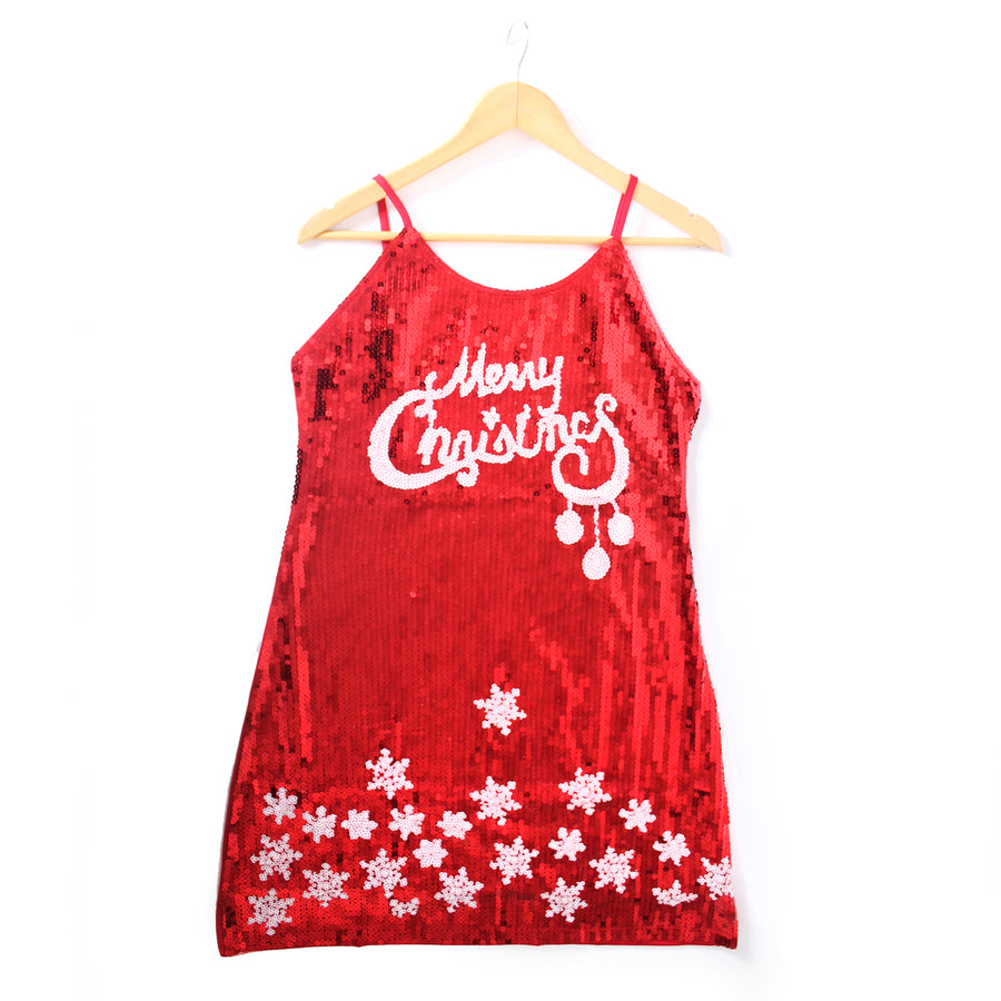 Adult Christmas Sequin Dress (Merry Christmas)