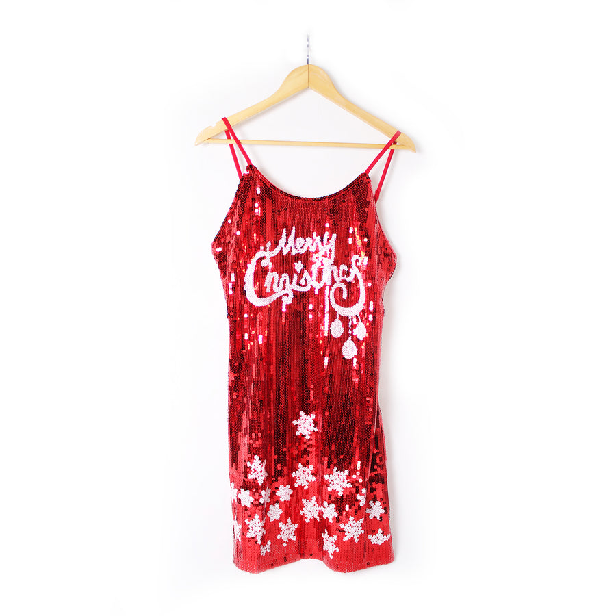 Adult Christmas Sequin Dress (Merry Christmas)