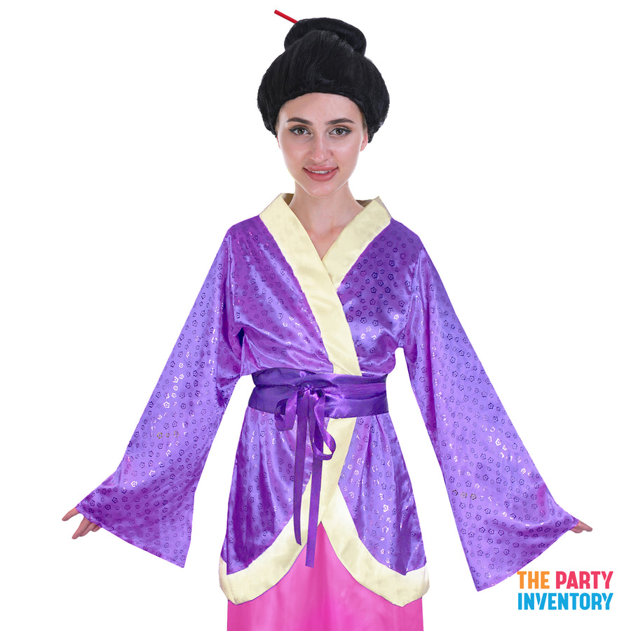 Purple Japanese Kimono Costume