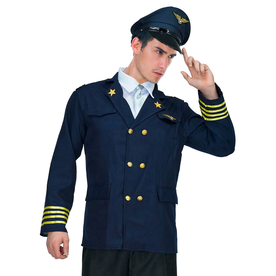 Adult Pilot Man Costume