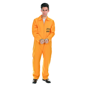 Adult Prisoner Costume (Orange)