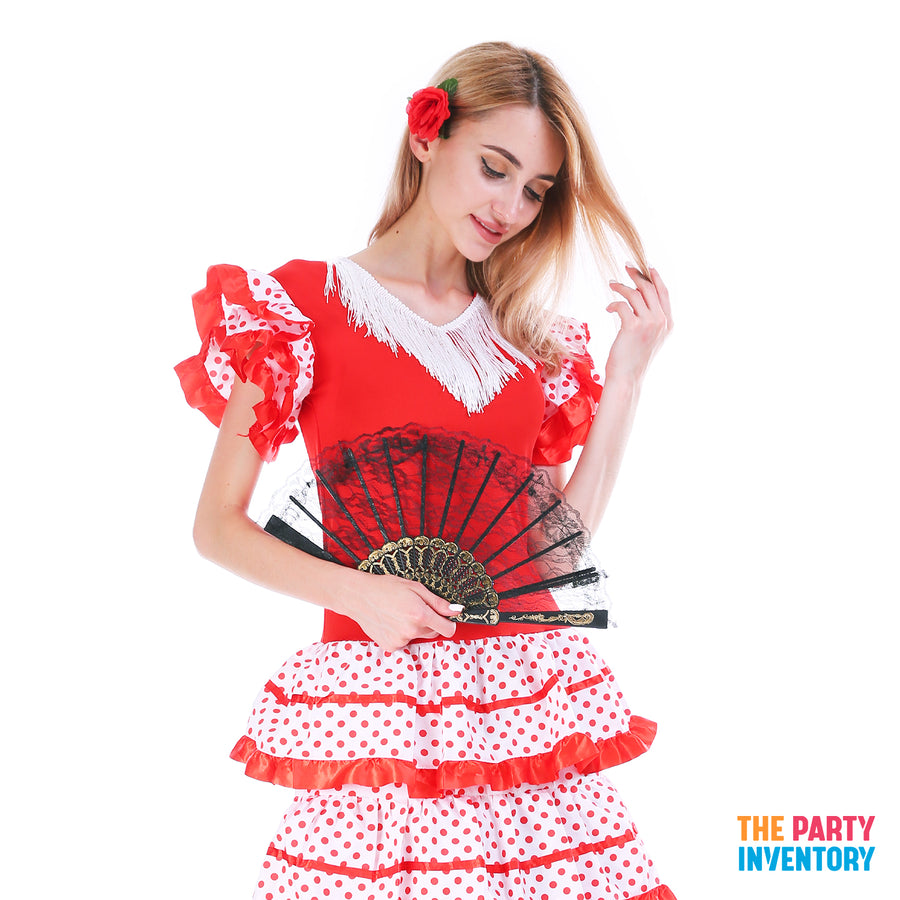 Adult Spanish Girl Costume (3 Sizes)