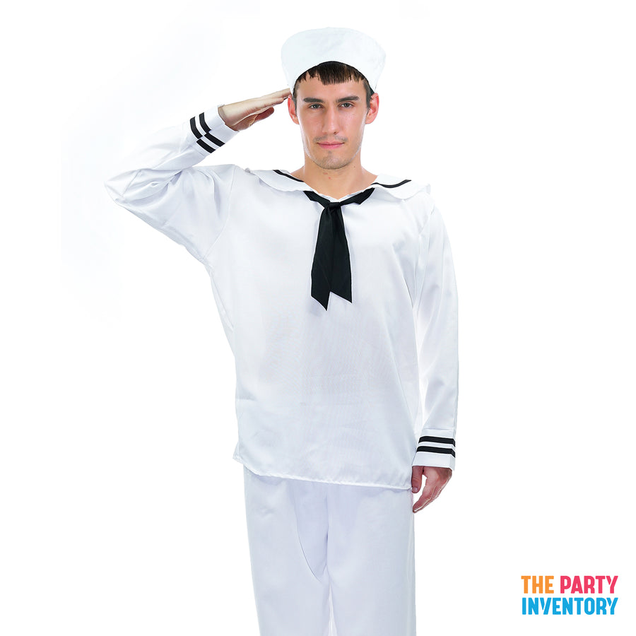 Adult White Sailor Costume