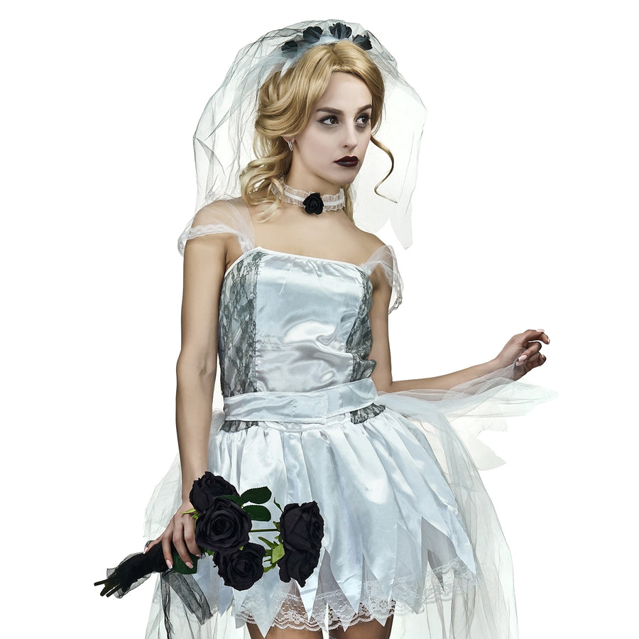 Adult White Queen Zombie Costume