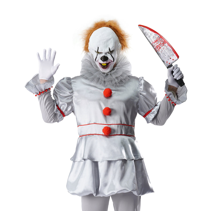 Adult Evil Killer Clown Man Costume