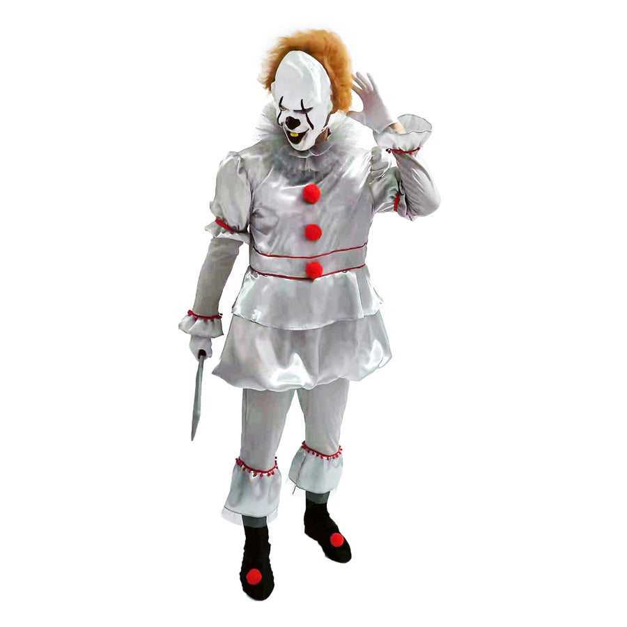 Adult Evil Killer Clown Man Costume