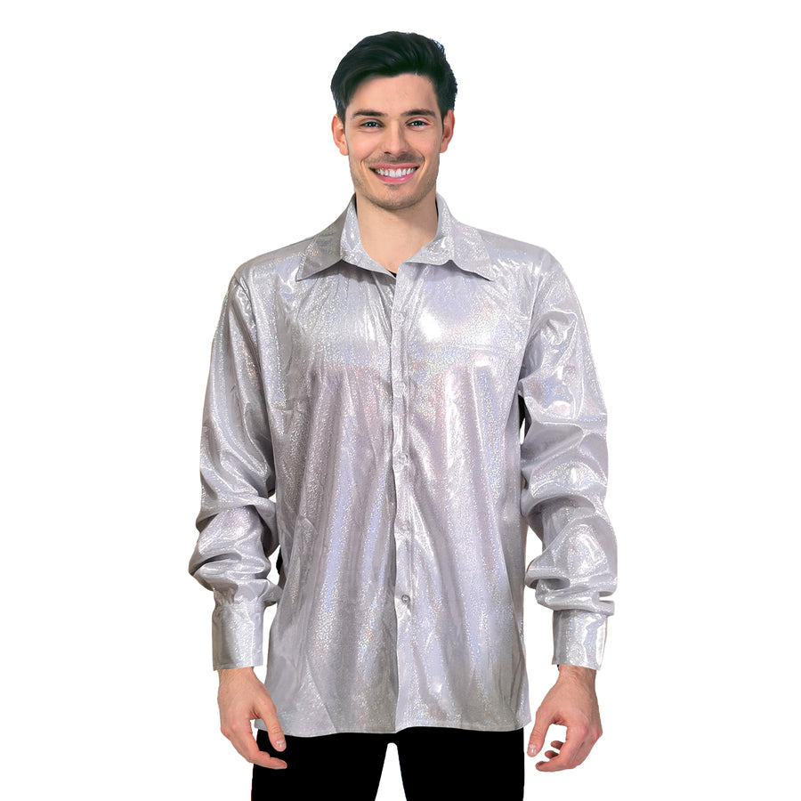 Adult Disco Shirt (Silver)