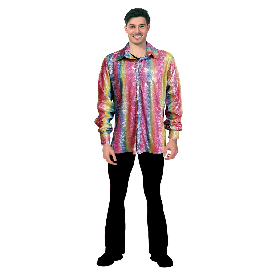 Adult Disco Shirt (Rainbow)