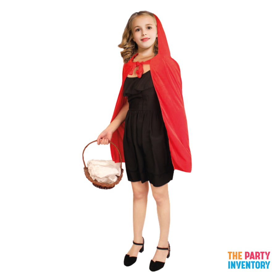 Children Little Red Hooded Cape