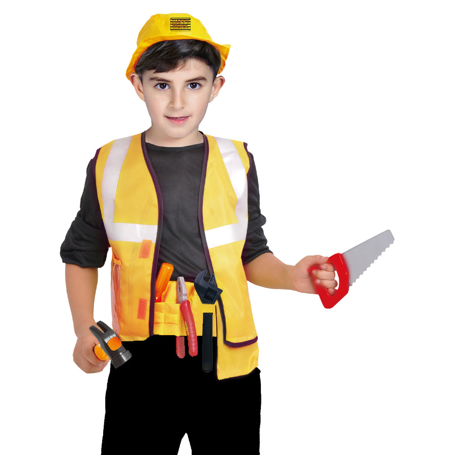 Children's Builder Costume & Accessories (3 Sizes)