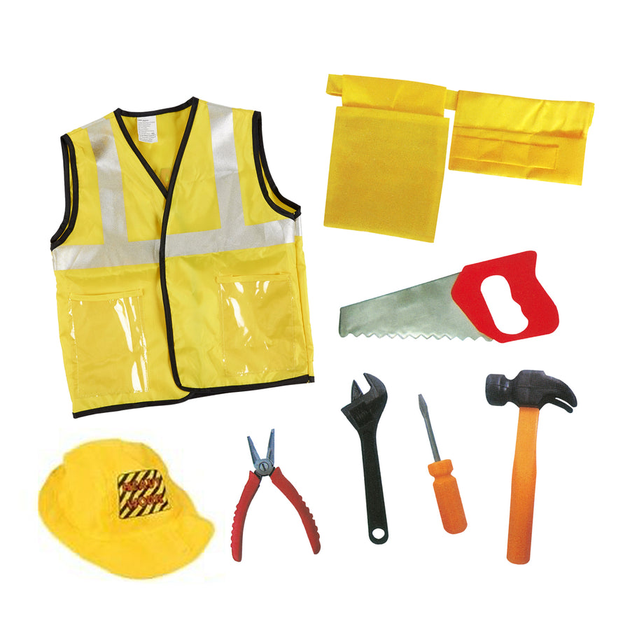 Children's Builder Costume & Accessories (3 Sizes)