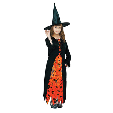 Children's Orange Witch Costume