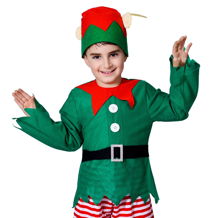 Children's Christmas Elf Boy Costume