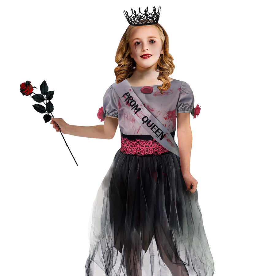 Children Zombie Prom Queen Costume