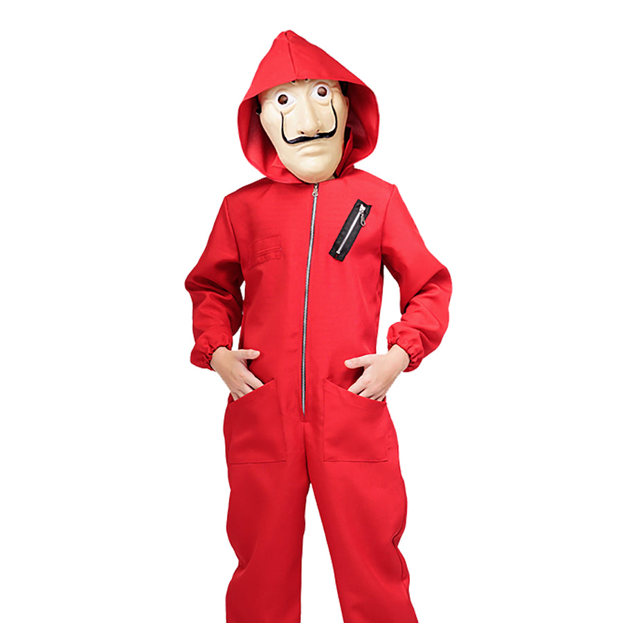 Children Red Robber Costume