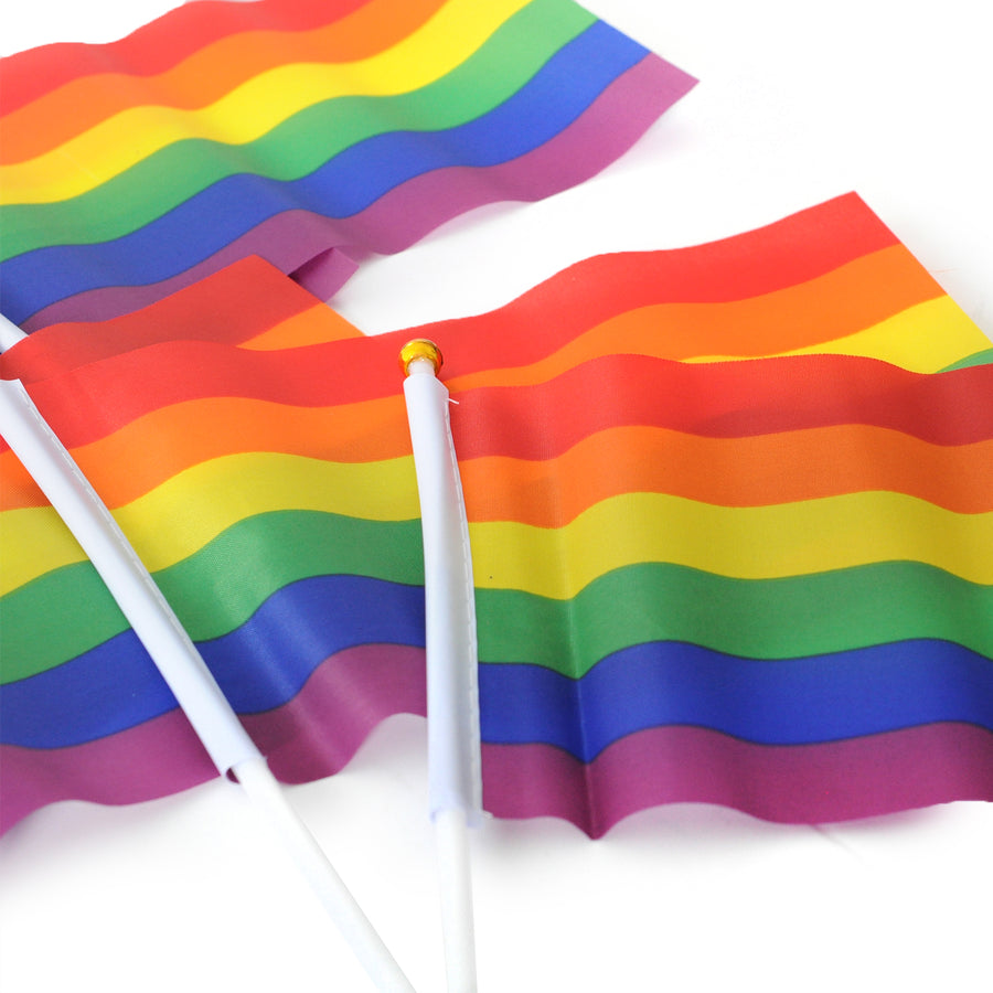 8pcs Rainbow Hand Signal Flag