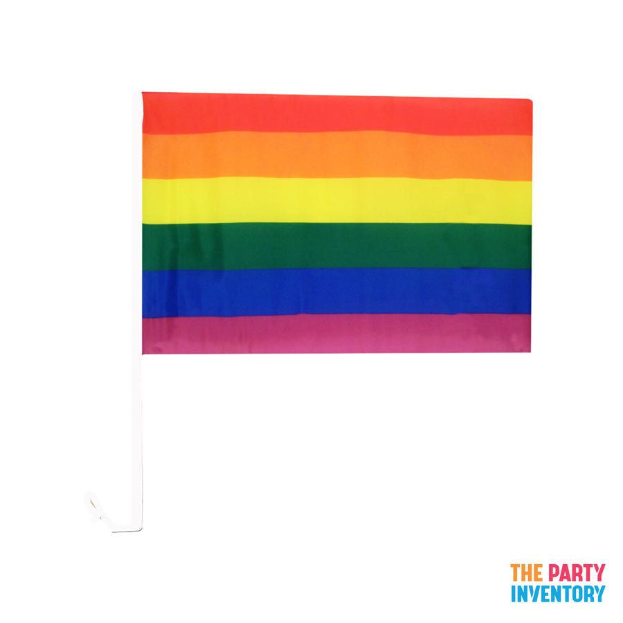 Rainbow Car Flag