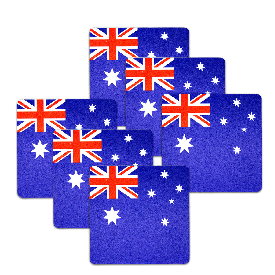 Australian Flag Coasters (6pcs)